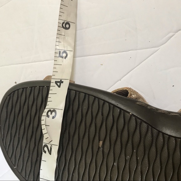 VIONIC Orthaheel Yasmin Metallic Gold Strappy Sandals Mules Slides Arch Support - Picture 13 of 15